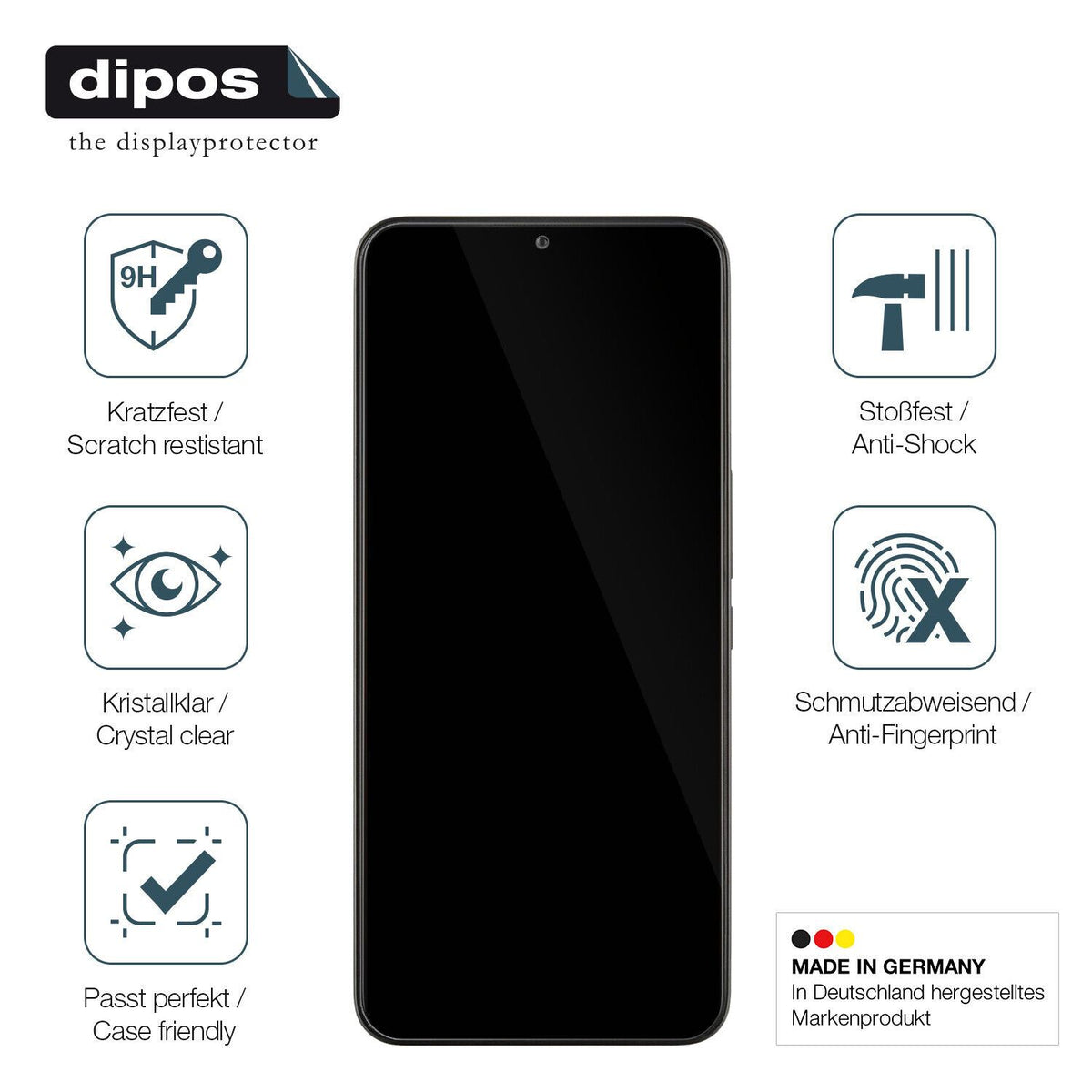 Displayschutz hergestellt in Deutschland, höchste Qualität made in Germany