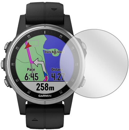 Klare Displayschutzfolie von dipos passend für Garmin fenix 5s Plus (42mm), präziser Zuschnitt und blasenfrei montiert
