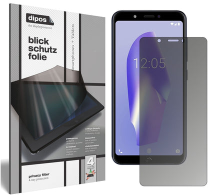 Blickschutzfolie für BQ Aquaris C matt Schutzfolie Privacy