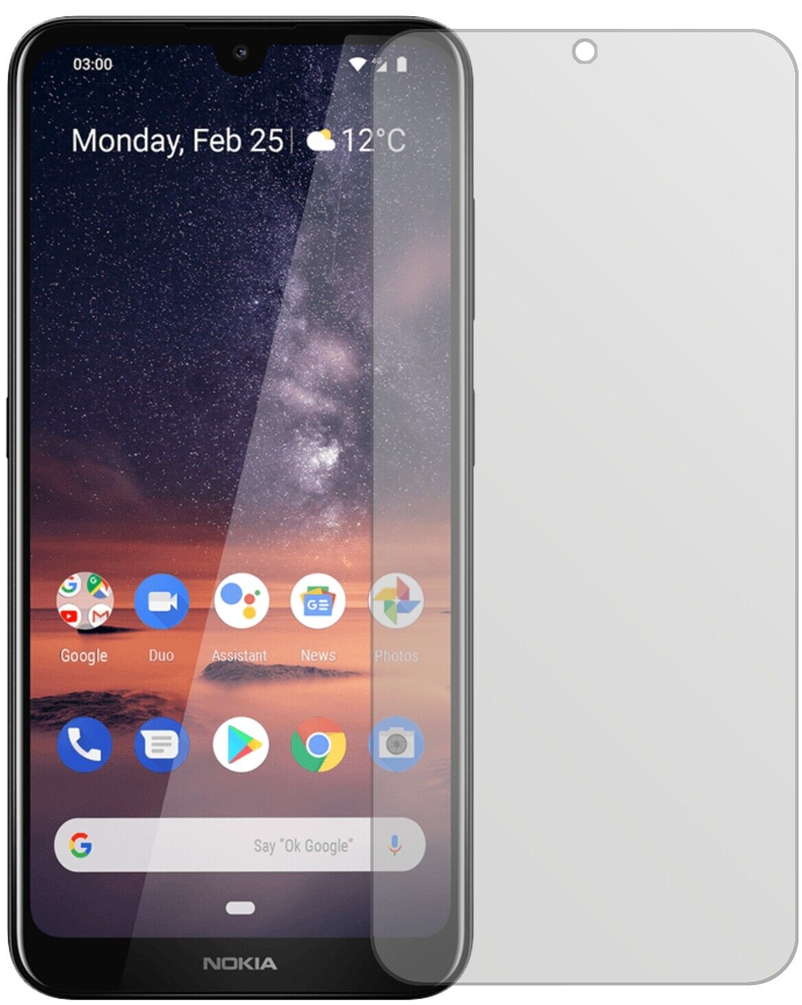 1x Schutzfolie matt für Nokia 46056 Display-Schutzfolie