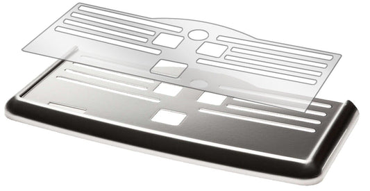 Klare Displayschutzfolie von dipos passend für Philips EP5333/10 Tropfblech, präziser Zuschnitt und blasenfrei montiert