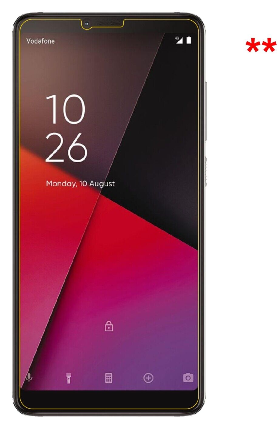 Dünne und klare Folie passend zugeschnitten für Vodafone Smart X9
