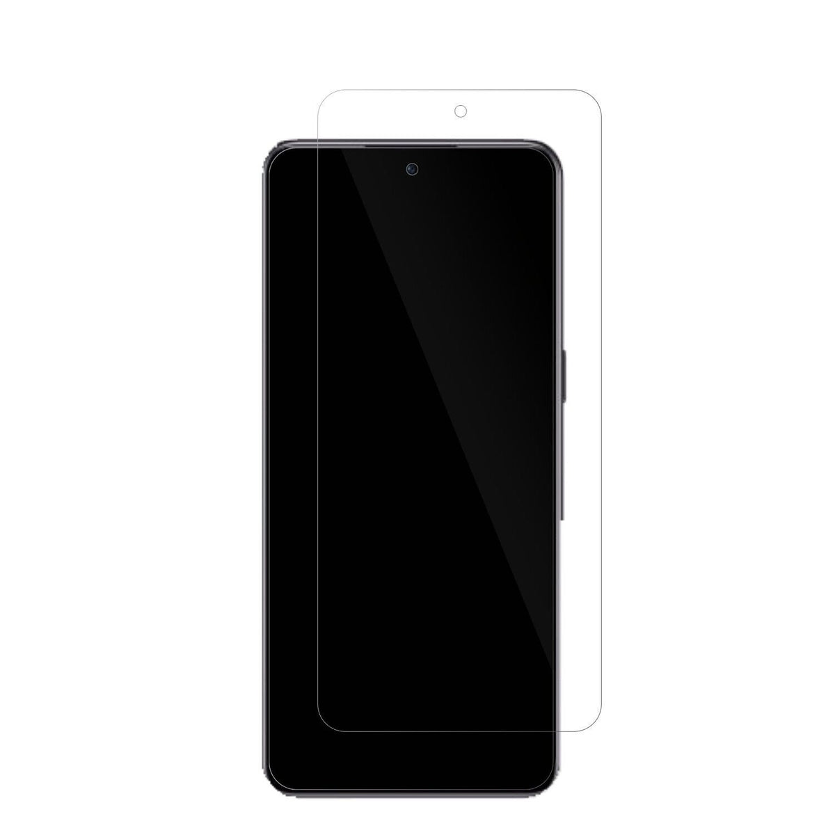 OnePlusAce Pro 5G mit aufgebrachter dipos Displayschutzfolie, glasklare Darstellung ohne Einschränkungen