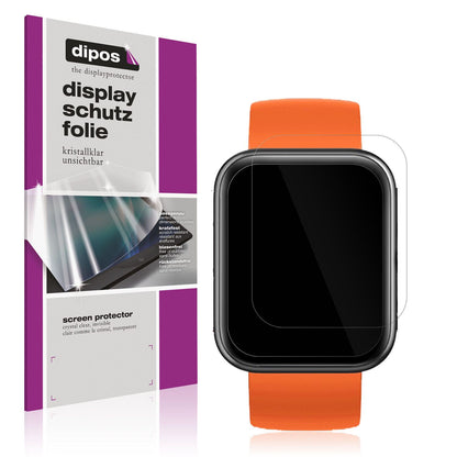 Klare Displayschutzfolie von dipos passend für Maimo Watch, präziser Zuschnitt und blasenfrei montiert