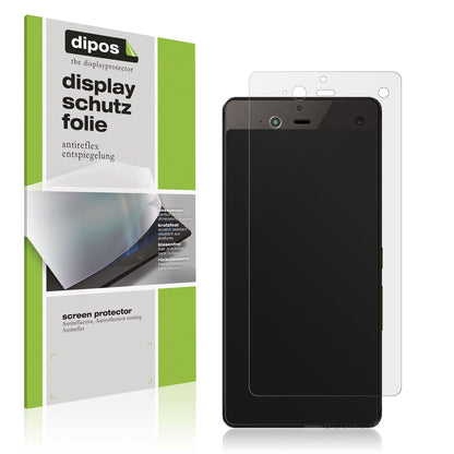 Matte Displayschutzfolie von dipos passend für Fujitsu Arrows NX F-01J, präziser Zuschnitt und blasenfrei montiert