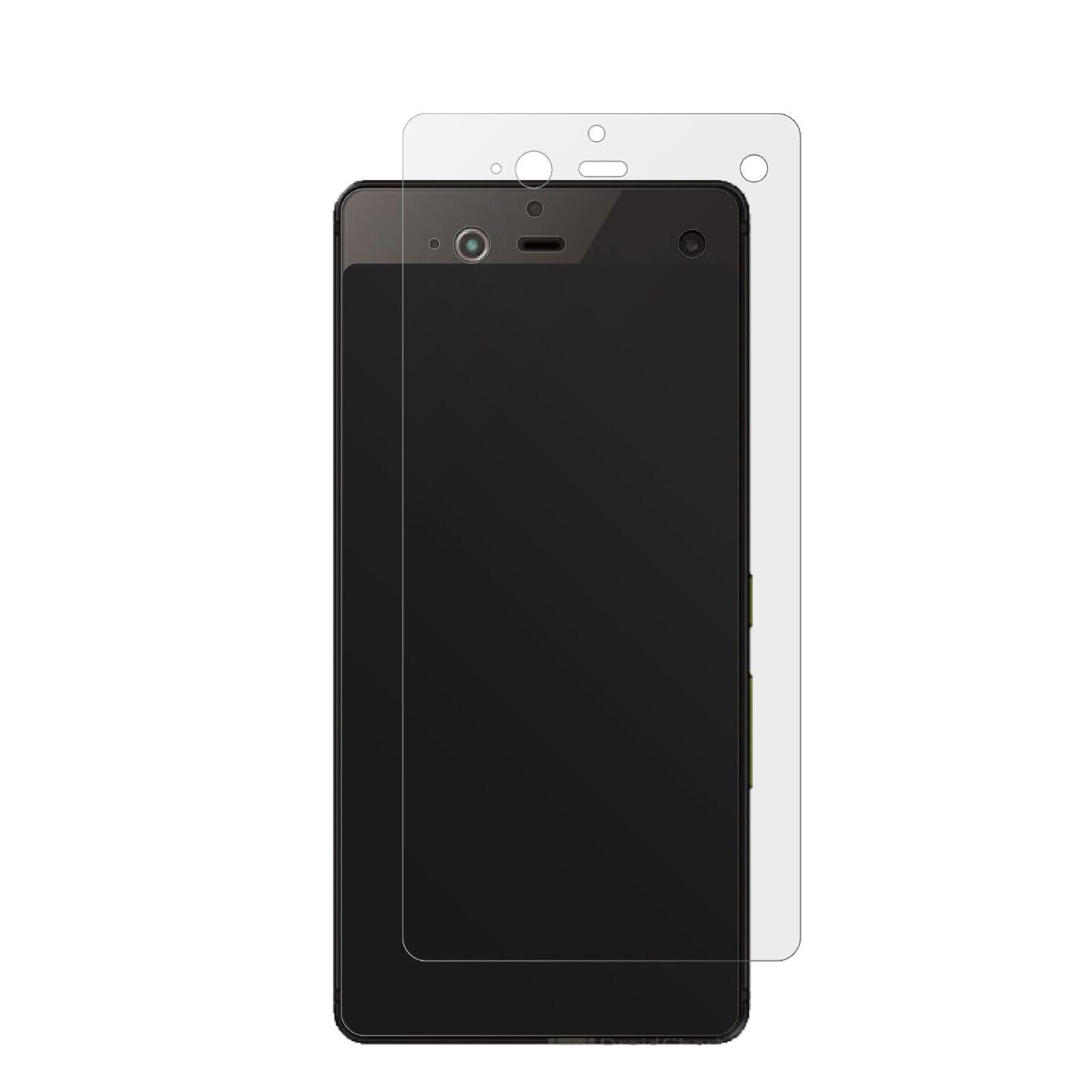FujitsuArrows NX F-01J mit aufgebrachter dipos Displayschutzfolie, die lästige Fingerabdrücke minimiert