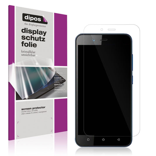Klare Displayschutzfolie von dipos passend für Benco Y40, präziser Zuschnitt und blasenfrei montiert