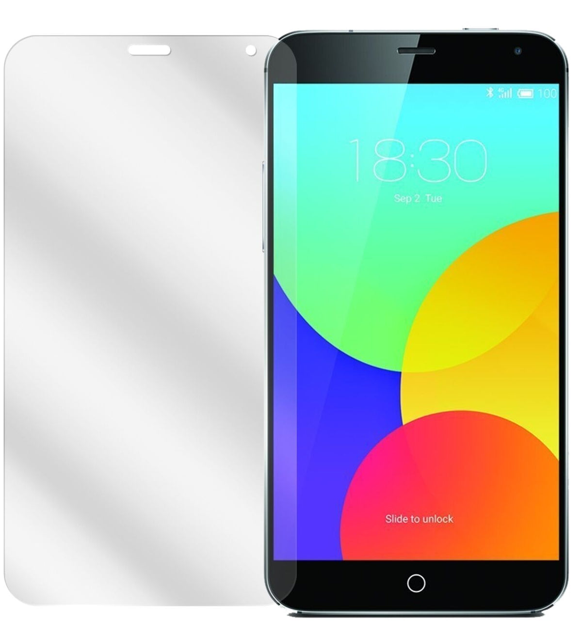 MX4Meizu mit aufgebrachter dipos Displayschutzfolie, glasklare Darstellung ohne Einschränkungen