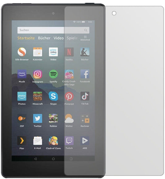 Matte Displayschutzfolie von dipos passend für Amazon Fire 7 Tablet Kids Edition (2019), präziser Zuschnitt und blasenfrei montiert