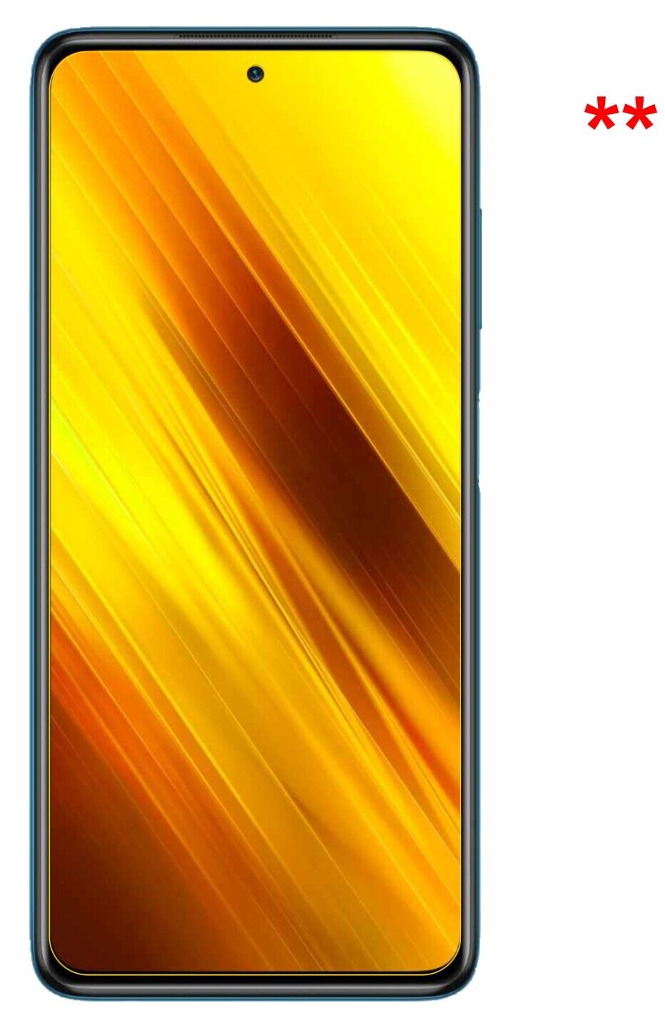 Dünne und klare Folie passend zugeschnitten für Poco X3 NFC