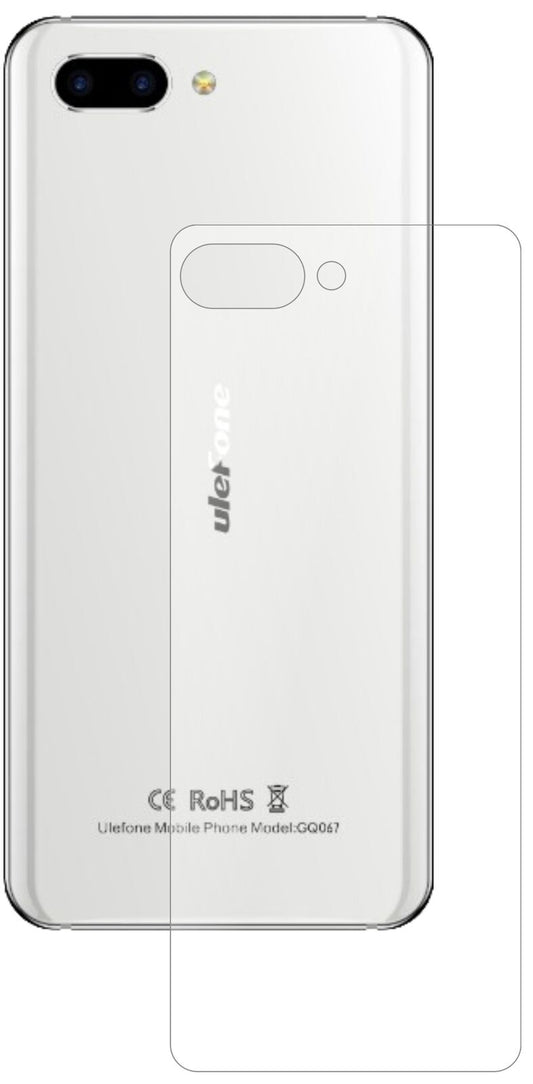 1x 9H Schutzfolie matt für Ulefone T2 Pro Rückseite Panzerfolie