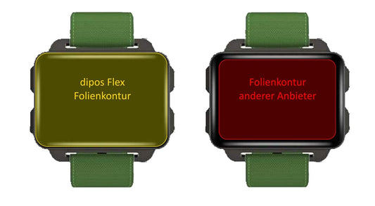 2x 3D Full Cover Schutzfolie für LEMFO LEM4 Smartwatch