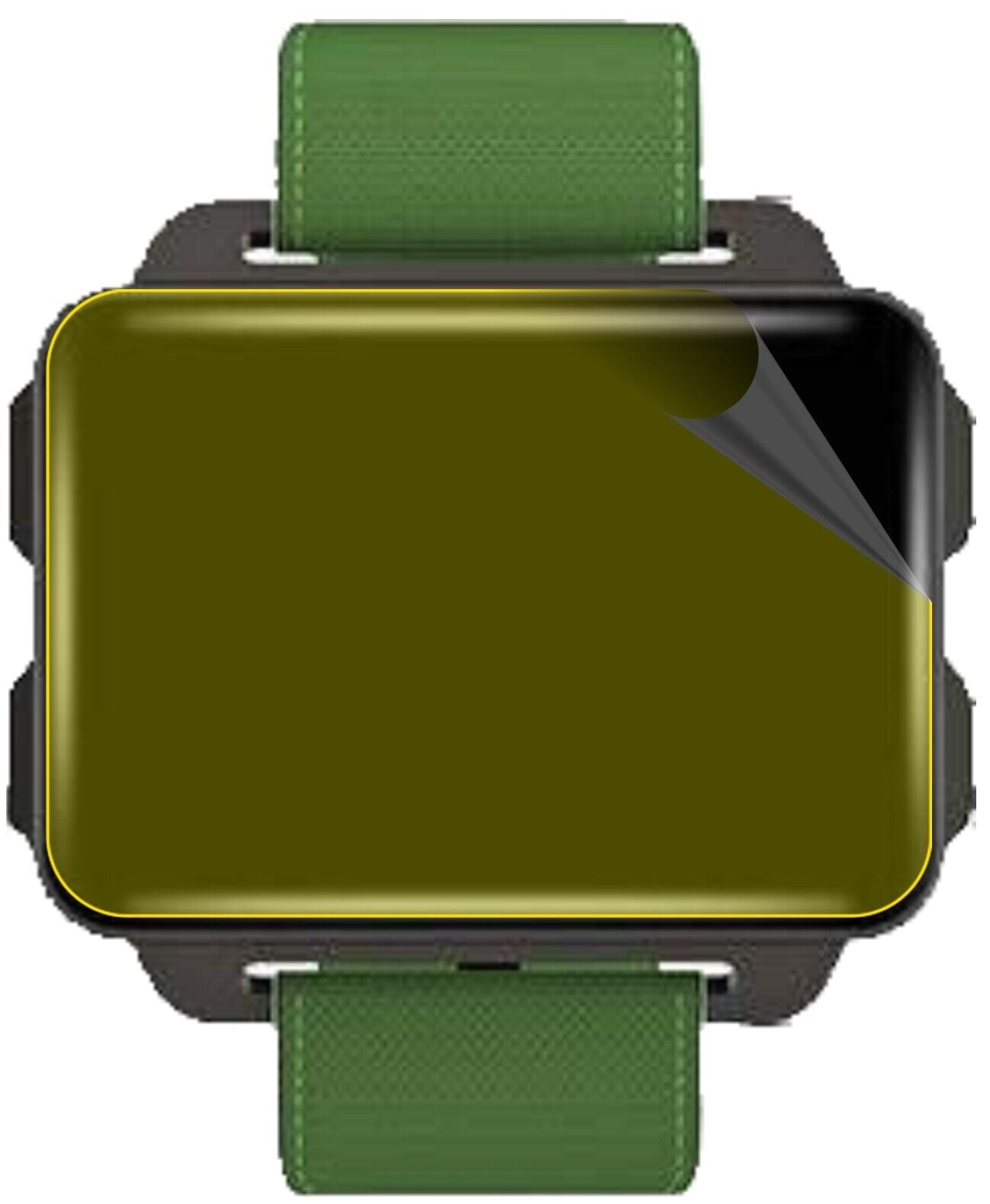 2x 3D Full Cover Schutzfolie für LEMFO LEM4 Smartwatch