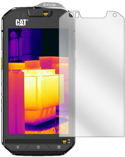 Klare Displayschutzfolie von dipos passend für Caterpillar CAT S60, präziser Zuschnitt und blasenfrei montiert