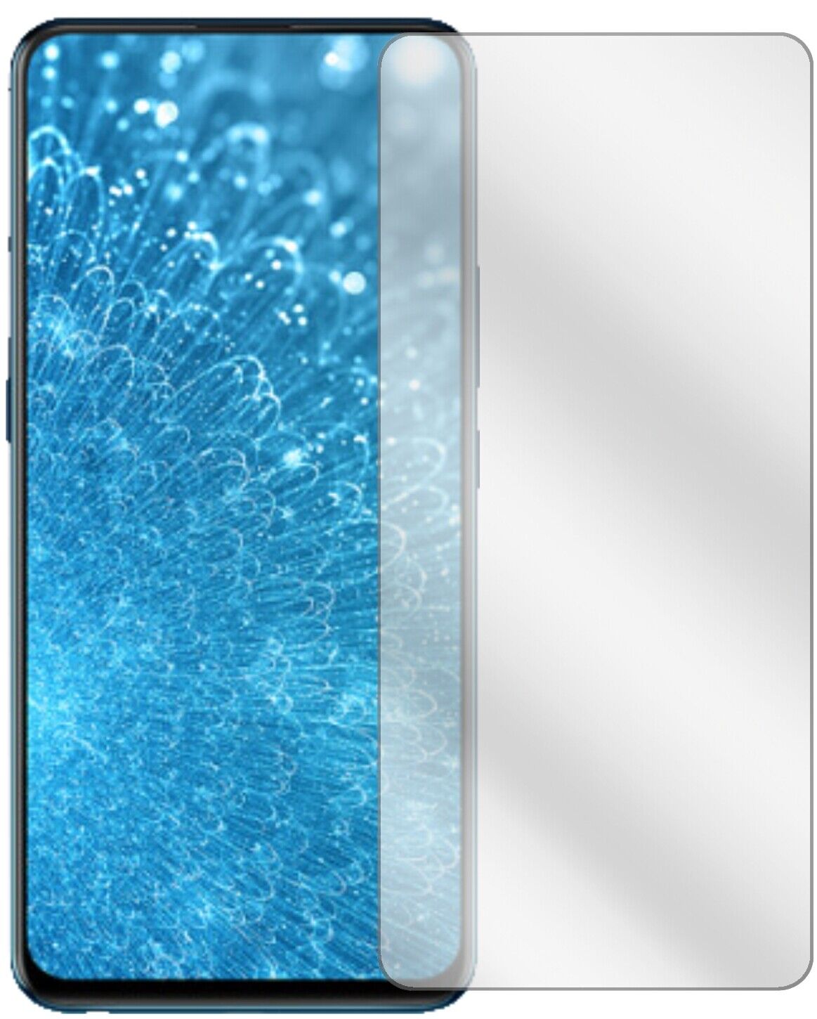 Klare Displayschutzfolie von dipos passend für Vivo V15 Pro, präziser Zuschnitt und blasenfrei montiert