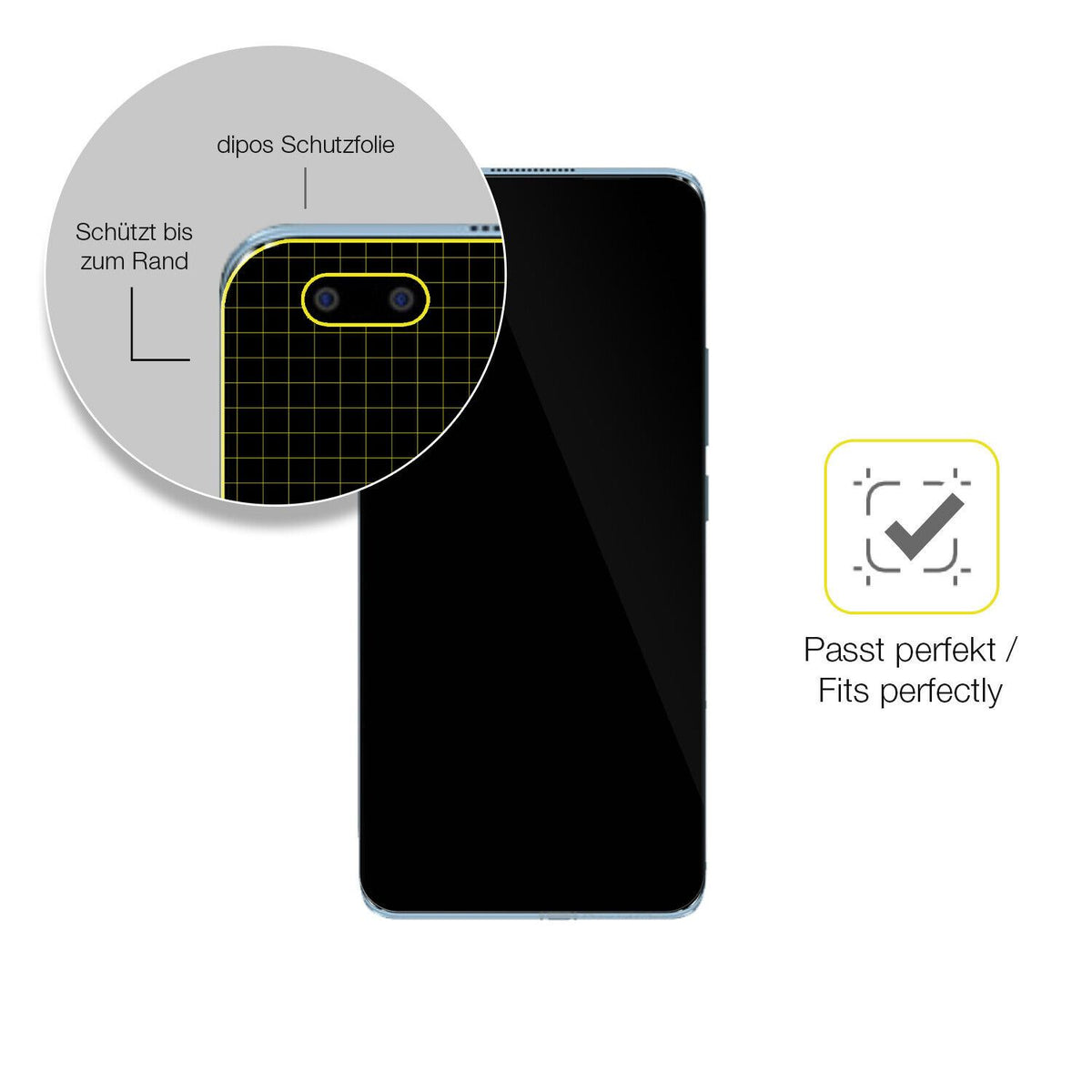 1x 3D Full Cover Schutzfolie für BLU Bold N2