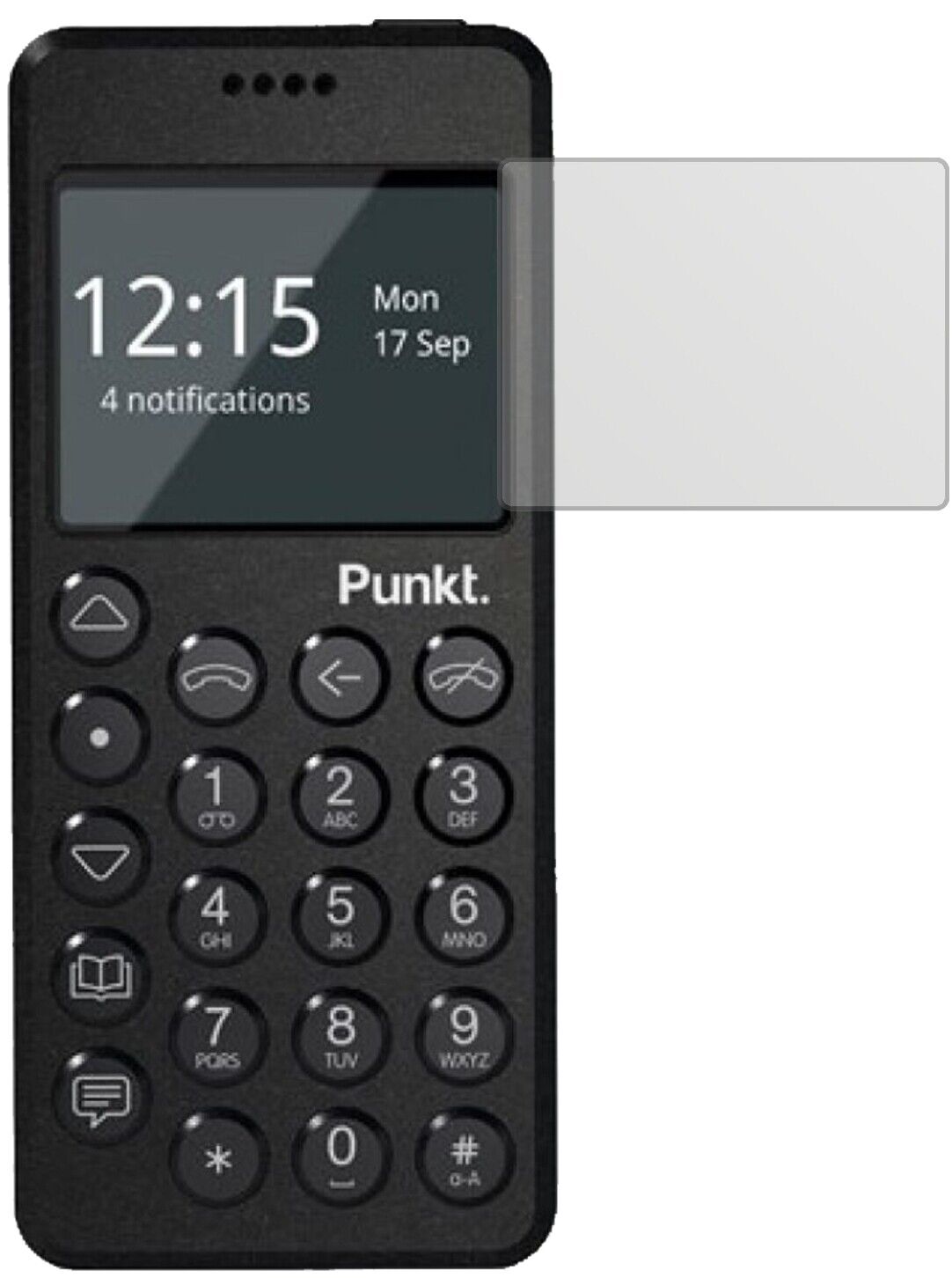 5x Schutzfolie matt für Punkt MP02 Display-Schutzfolie