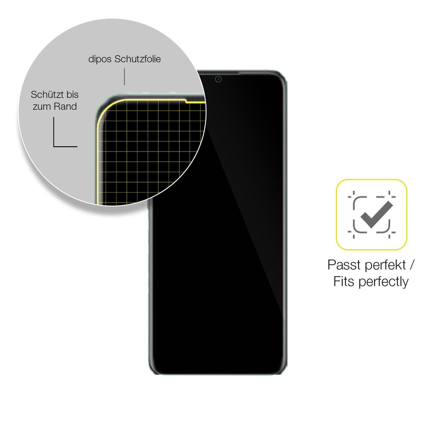 1x 3D Full Cover Schutzfolie für Realme V23i