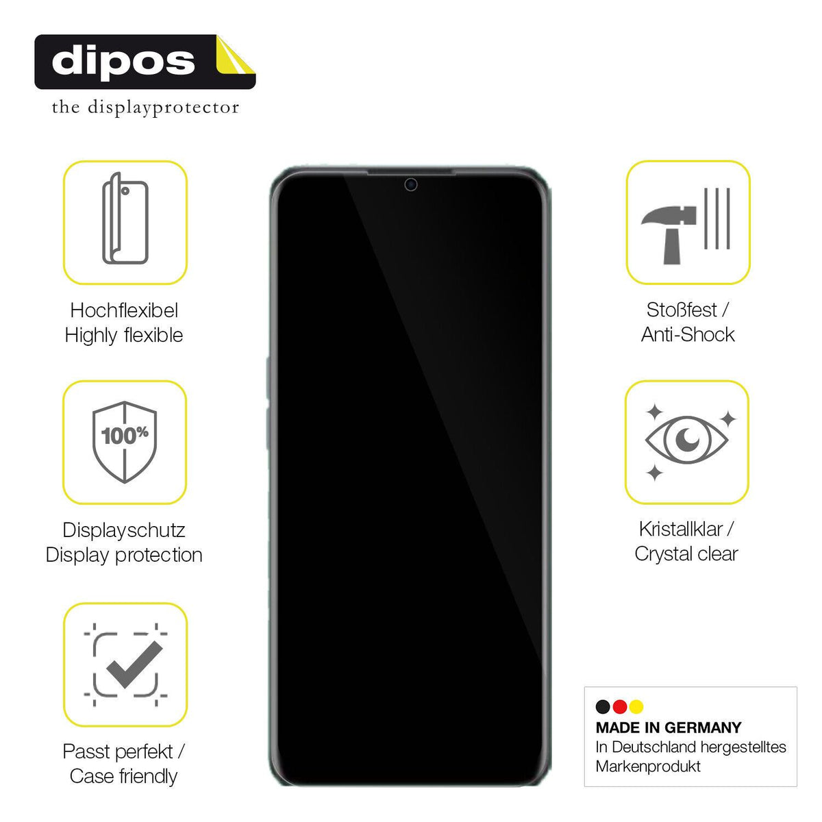 1x 3D Full Cover Schutzfolie für Realme V23i