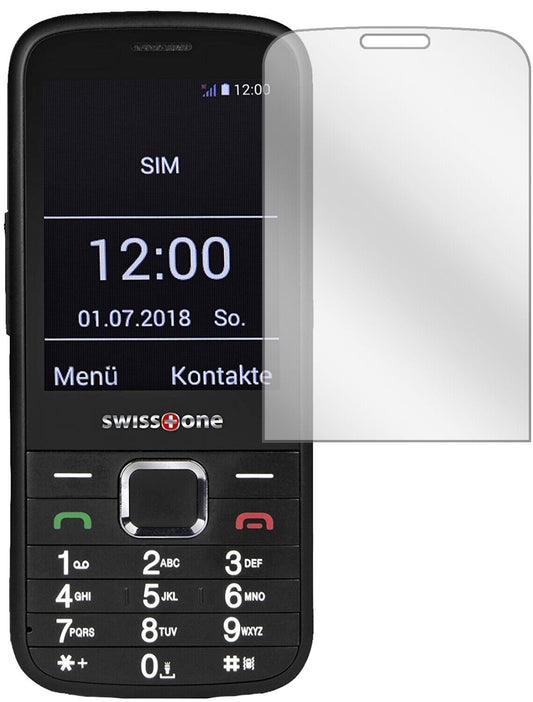 Klare Displayschutzfolie von dipos passend für Swisstone BBM 570, präziser Zuschnitt und blasenfrei montiert