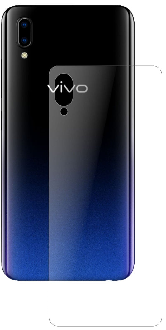 Matte Displayschutzfolie von dipos passend für Vivo Y93 Rückseite, 9H kratzfest und blasenfrei montiert