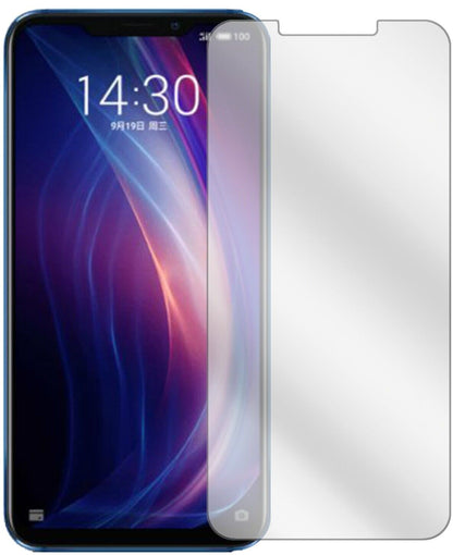 Klare Displayschutzfolie von dipos passend für Meizu X8, präziser Zuschnitt und blasenfrei montiert