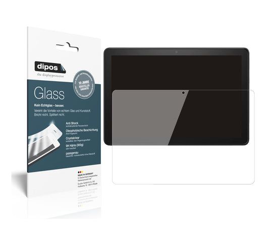 Klare Displayschutzfolie von dipos passend für Amazon Fire HD 10 (2021), 9H kratzfest und blasenfrei montiert