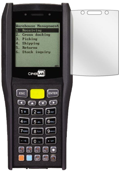 Klare Displayschutzfolie von dipos passend für Cipherlab 8470, präziser Zuschnitt und blasenfrei montiert