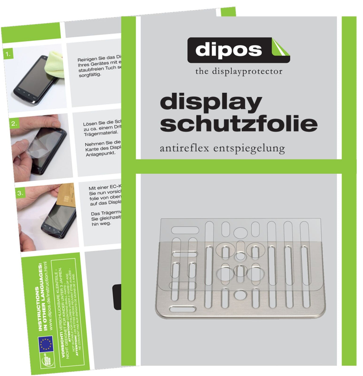Matte Displayschutzfolie von dipos passend für SAECO HD8975 Tropfblech, präziser Zuschnitt und blasenfrei montiert