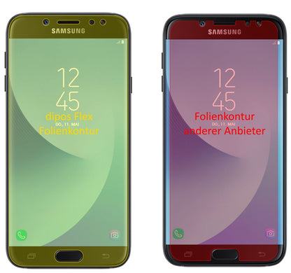 3x 3D Full Cover Schutzfolie für Samsung Galaxy J7 2017