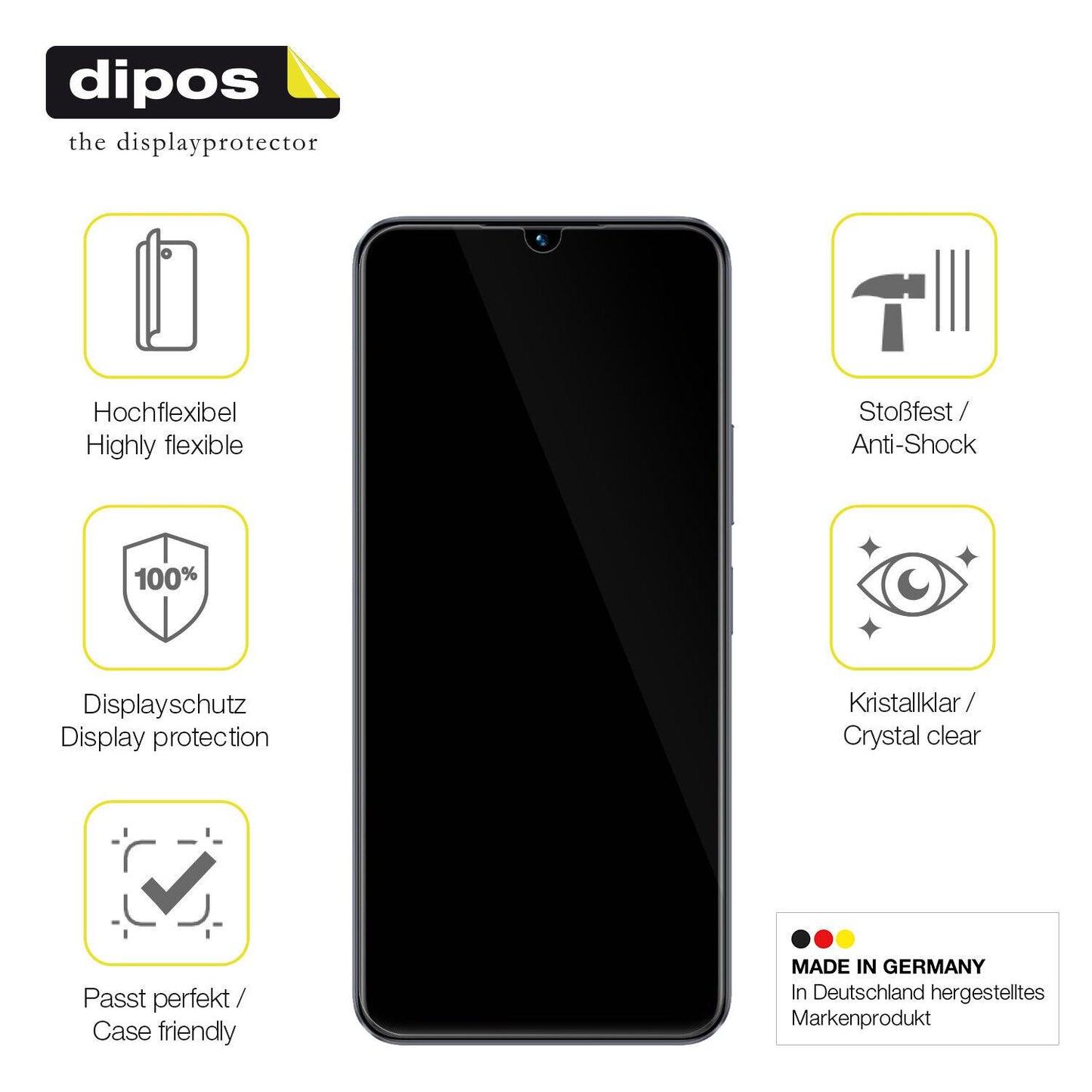 1x 3D Full Cover Schutzfolie für VIVO Y56 5G