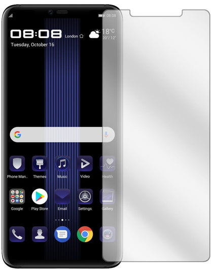 Klare Displayschutzfolie von dipos passend für Huawei Porsche Design Mate 20 RS, präziser Zuschnitt und blasenfrei montiert