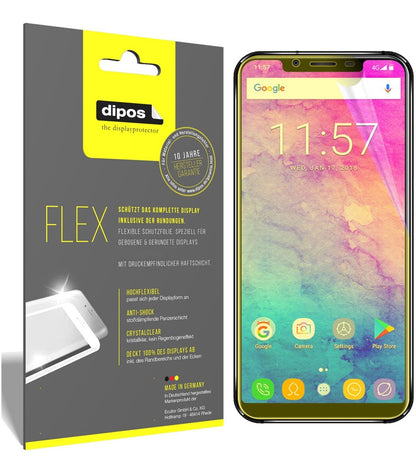 2x 3D Full Cover Schutzfolie für Oukitel U18