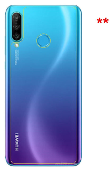 Dünne und klare Folie passend zugeschnitten für Huawei P30 Lite Rückseite