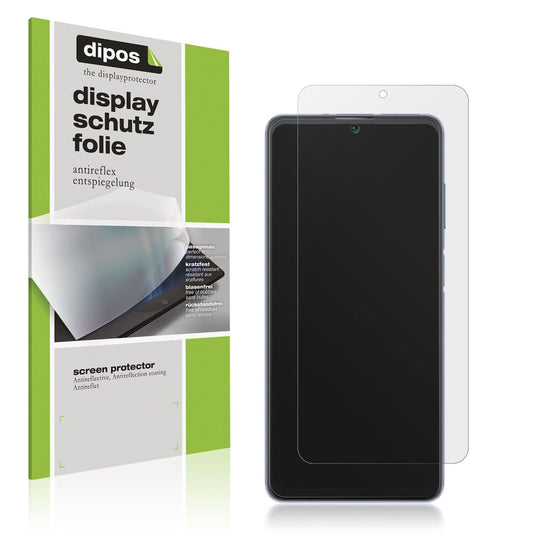 Matte Displayschutzfolie von dipos passend für Blackview A53, präziser Zuschnitt und blasenfrei montiert