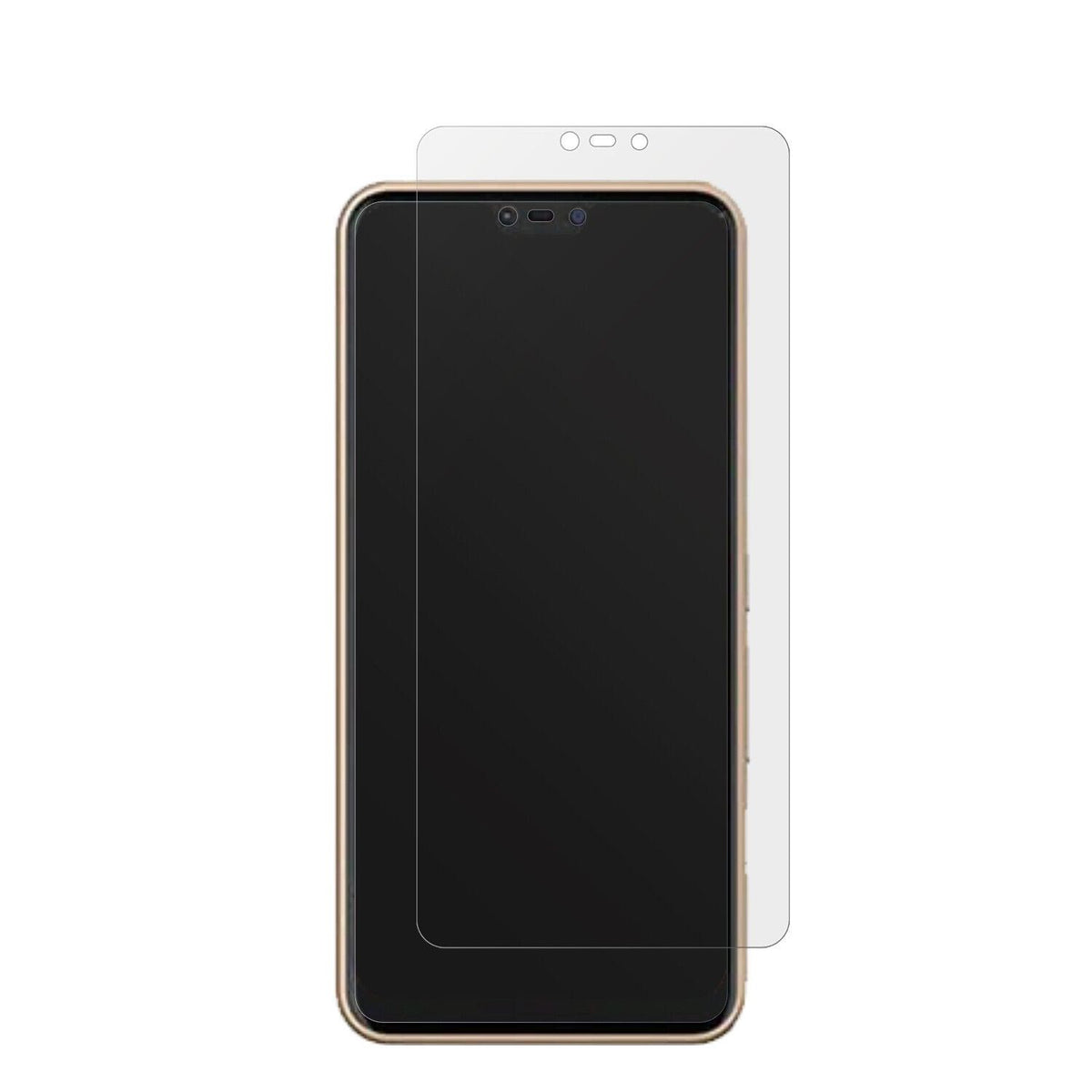 FujitsuArrows M05 mit aufgebrachter dipos Displayschutzfolie, die lästige Fingerabdrücke minimiert
