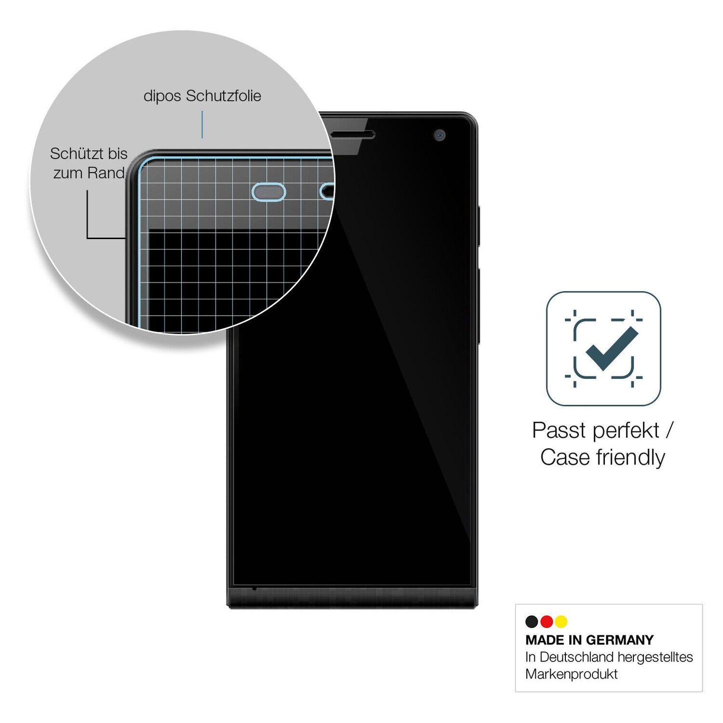 1x 9H Schutzfolie für Highscreen Verge Panzerfolie