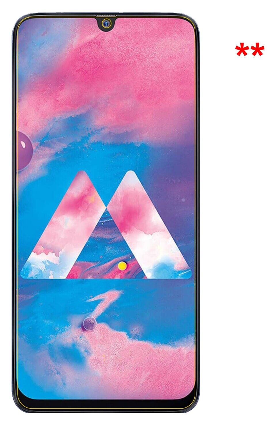 Privatsphäre-Schutz durch Sichtschutz-Folie passend zugeschnitten für Samsung Galaxy M30