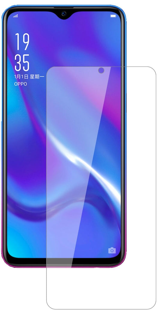Klare Displayschutzfolie von dipos passend für Oppo R15x, 9H kratzfest und blasenfrei montiert