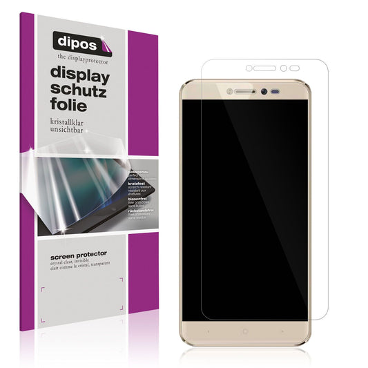 Klare Displayschutzfolie von dipos passend für Symphony i10 Plus, präziser Zuschnitt und blasenfrei montiert
