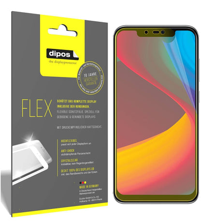 2x 3D Full Cover Schutzfolie für Panasonic Eluga X1 Pro