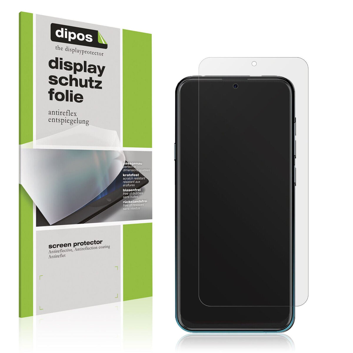 Matte Displayschutzfolie von dipos passend für Benco iris 59, präziser Zuschnitt und blasenfrei montiert