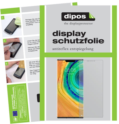 Matte Displayschutzfolie von dipos passend für Huawei Mate 30E Pro, präziser Zuschnitt und blasenfrei montiert