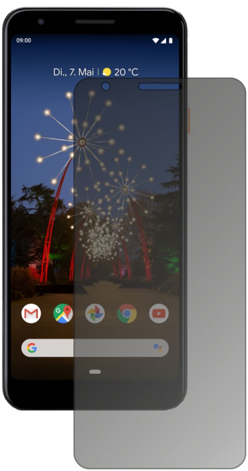 Blickschutzfolie für Google Pixel 3a matt Schutzfolie Privacy