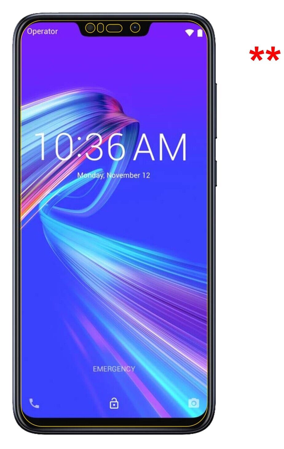Privatsphäre-Schutz durch Sichtschutz-Folie passend zugeschnitten für Asus ZenFone Max (M2)
