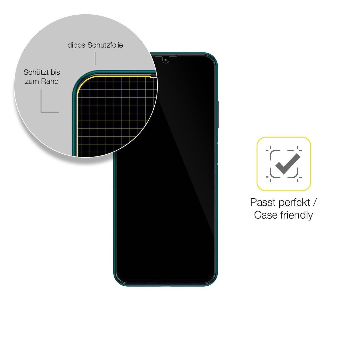 1x 3D Full Cover Schutzfolie für Philips S706