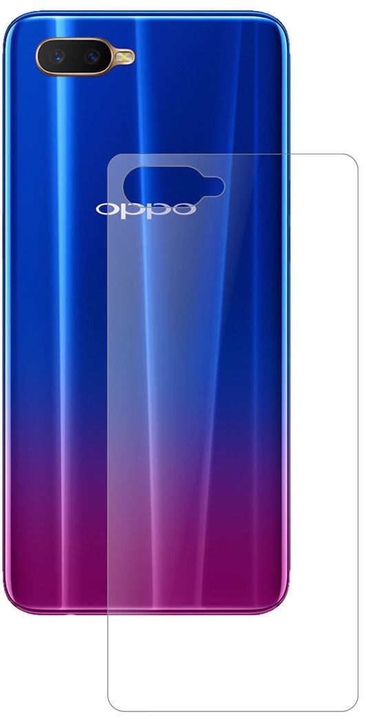 Matte Displayschutzfolie von dipos passend für Oppo RX17 Neo Rückseite, 9H kratzfest und blasenfrei montiert