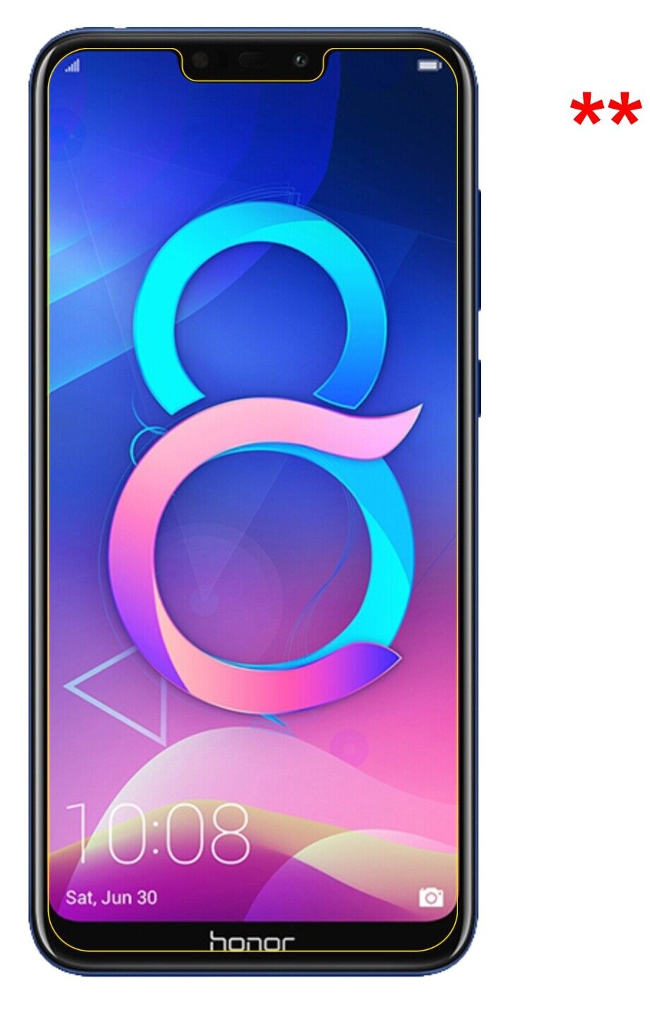 Dünne und klare Folie passend zugeschnitten für Honor 8C