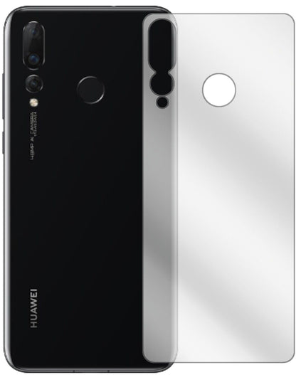 Klare Displayschutzfolie von dipos passend für Huawei Nova 4 Rückseite, präziser Zuschnitt und blasenfrei montiert