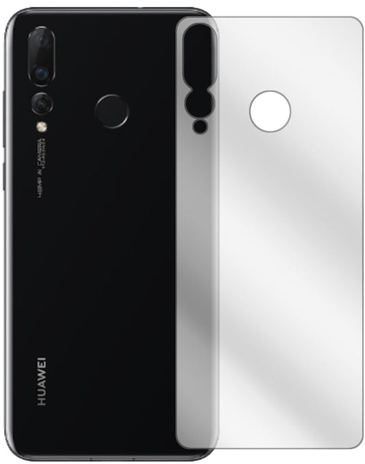 Klare Displayschutzfolie von dipos passend für Huawei Nova 4 Rückseite, präziser Zuschnitt und blasenfrei montiert